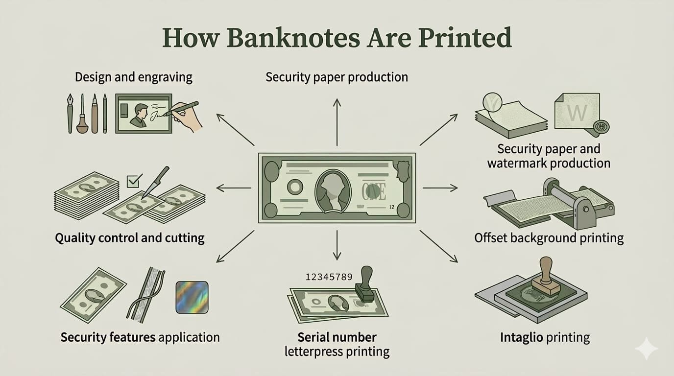 How Banknotes Are Printed – Printing Techniques Explained