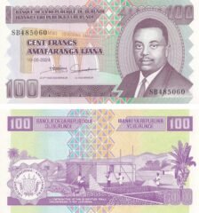 Burundi 100 Francs 2024, P-44c, UNC