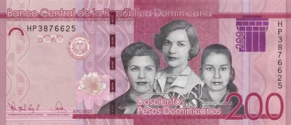 Dominican Republic 200 Pesos 2023 P-191 UNC Banknote – Obverse