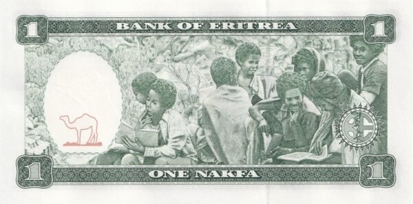 Eritrea 1 Nakfa 1997 P-1 UNC Banknote – Reverse