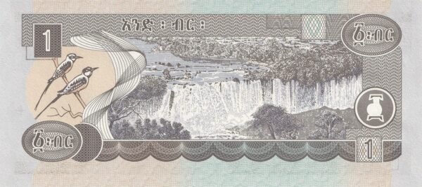 Ethiopia 1 Birr 2006 P-46d UNC Banknote – Reverse