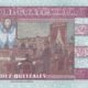 Guatemala 10 Quetzales 2017 P-123A UNC Banknote – Reverse