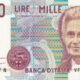 Italy 1000 Lire 1990 P-114c(2) UNC Banknote – Obverse