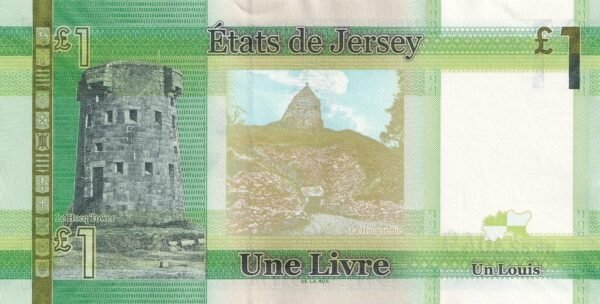 Jersey 1 Pound 2018 P-32b UNC Banknote – Reverse