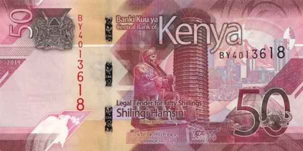 Kenya 50 Shillings 2019 P-52 UNC Banknote – Obverse