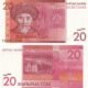 Kyrgyzstan 20 Som 2016 P-24b UNC Banknote – Obverse and Reverse