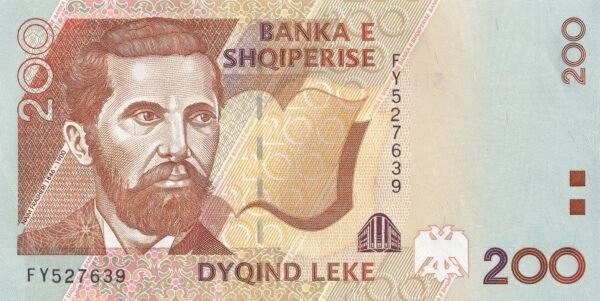 Albania 200 Leke 1996 P-63 UNC Banknote – Obverse
