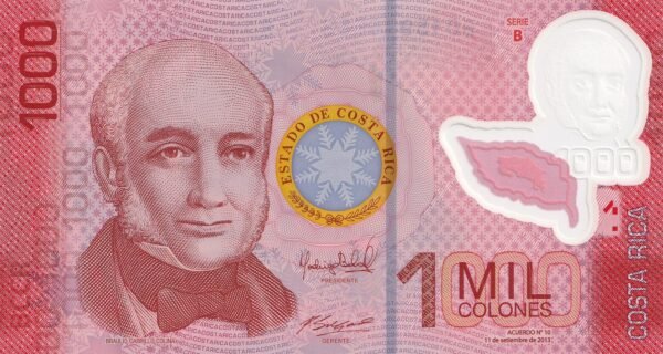 Costa Rica 1000 Colones 2013 P-274b UNC Banknote – Obverse
