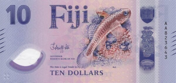 Fiji 10 Dollars 2026 P-126 UNC Banknote – Obverse