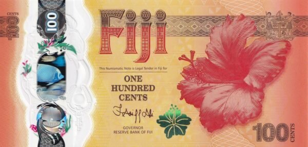Fiji 100 Cents 2023 P-124 UNC Banknote – Obverse
