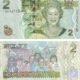 Fiji 2 Dollars 2007 P-109a UNC Banknote – Obverse and Reverse