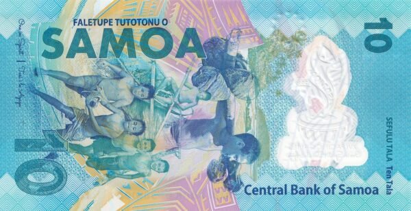 Samoa 10 Tala 2019 P-45 UNC Banknote – Reverse