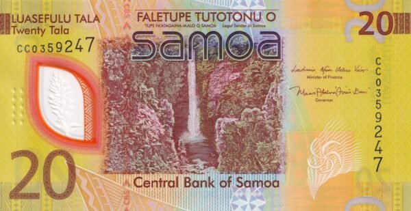 Samoa 20 Tala 2023 P-49 UNC Banknote – Obverse
