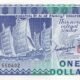 Singapore 1 Dollar 1987 P-18a UNC Banknote – Obverse