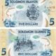Solomon Islands 5 Dollars 2022 P-38(2) UNC Banknote – Obverse and Reverse