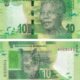 South Africa 10 Rand 2015 P-138b UNC Banknote – Obverse and Reverse