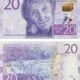 Sweden 20 Kronor 2015 P-69a UNC Banknote – Obverse and Reverse