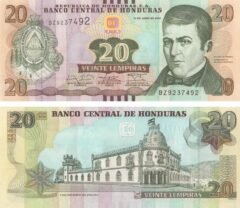 Honduras 20 Lempiras 2014, P-100b, UNC