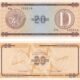 Cuba 20 Pesos 1991 P-FX36 UNC Banknote – Obverse and Reverse