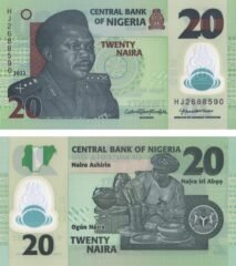Nigeria 20 Naira 2022, P-34, UNC