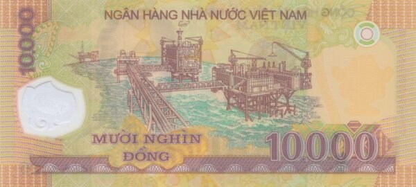 Vietnam 10000 Dong 2024 P-119 UNC Banknote – Reverse