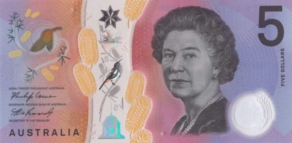 Australia 5 Dollars 2021 P-62 UNC Banknote – Obverse