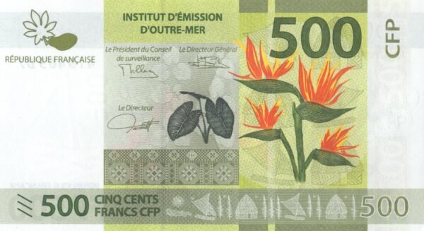 French Pacific Territories 500 Francs 2023 P-5(3) UNC Banknote – Obverse