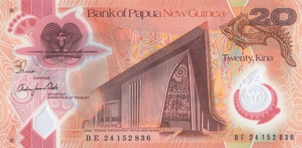 Papua New Guinea 20 Kina 2024 P-53 UNC Banknote – Obverse
